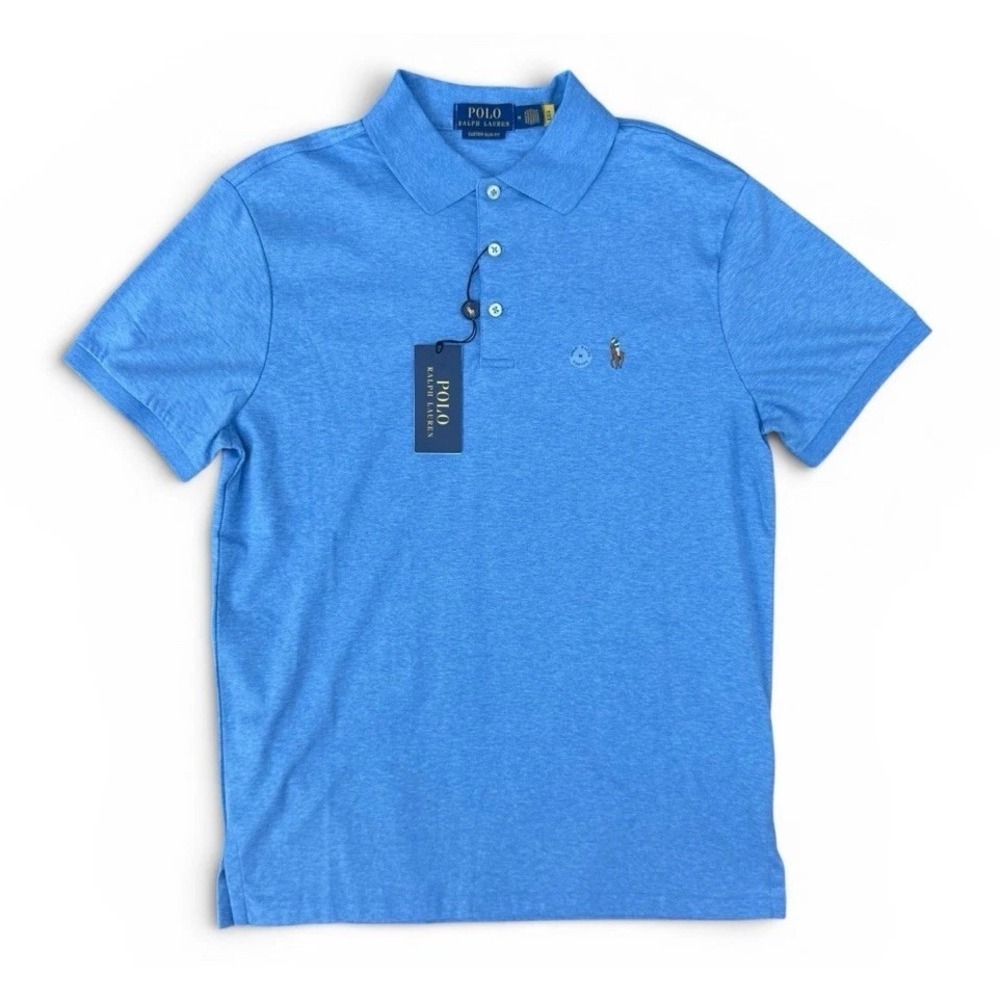 Polo Ralph Lauren Soft Classic Fit Baby Blue Short Sleeve Shirt Men's Medium